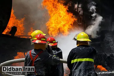 مجروح شدن پنج زن در آتش سوزی برجی در تهران