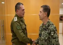 دیدار طولانی فرمانده سنتکام با رئیس ستاد کل ارتش اسرائیل