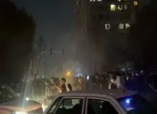 فیلمی از تجمع اعتراضی در تهران +فیلم 