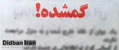 شکایت خانواده زن گمشده در سیلاب از شهرداری تهران/ او دو هفته پیش در یک جوی آب افتاد و ناپدید شد