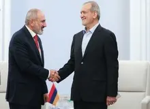 دیدار خصوصی رییس جمهور ایران و نخست وزیر ارمنستان