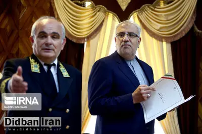 وزیر نفت دولت رئیسی در خدمت سفیر روس/ تصاویر