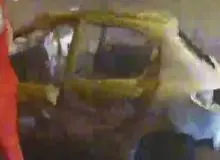 آتش سوزی خودرو در تونل جدید پردیس / گرفتار شدن خودروها در محل حادثه به علت دودگرفتگی+فیلم