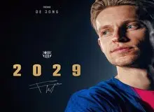 دی‌ یونگ با بارسلونا تمدید کرد