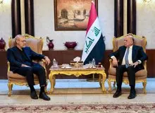 رایزنی لاریجانی با فؤاد حسین درباره پروژه‌های ریلی ایران و عراق