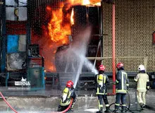 آتش‌سوزی در بیمارستان امام رضا

