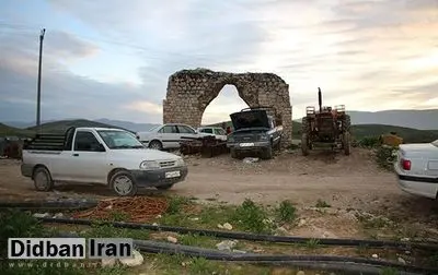 آتشکده ساسانی به پارکینگ خودرو تبدیل شد!