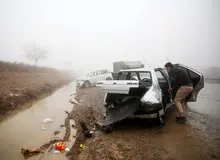 7 کشته و مصدوم در تصادف زنجیره ای در آزادراه نطنز - کاشان