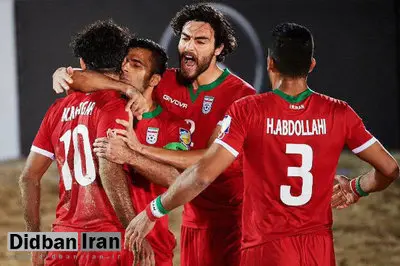 تیم ملی فوتبال ساحلی ایران برابر مصر به پیروزی رسید