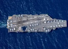 ناو هواپیمابر آمریکا وارد دریای مدیترانه شد