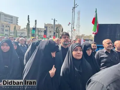 حضور وزیر راه و شهرسازی در مراسم تشیع شهدای ایران و اسرائیل +عکس
