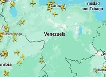 الجزیره: پس از اعلام ترامپ، همه هواپیما‌های تجاری از آسمان ونزوئلا ناپدید شدند