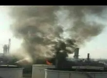 فیلم /انفجار شدید و آتش‌سوزی در پتروشیمی بندرامام