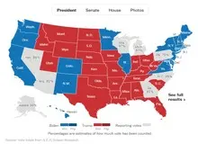 آخرین اخبار انتخابات آمریکا را اینجا بخوانید/ رقابت شانه به شانه بایدن با ترامپ