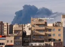 آتش‌سوزی در یک سردخانه در حال احداث در جاده اردبیل - مغان 