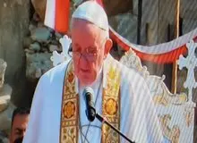 پاپ از مسیحیان خواست به موصل برگردند/ کاهش شمار مسیحیان در خاورمیانه آسیب بزرگی است
