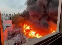آتش‌سوزی گسترده در اطراف قدس
