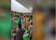 صادق بوقی در رختکن تیم ملی افغانستان