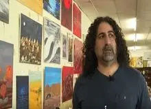 ببینید/ نمایشگاه نقاشی چهارمین پسر اسامه بن لادن، رهبر سابق القاعده+فیلم 