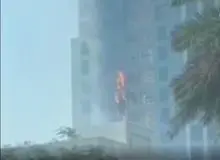 آتش سوزی برج مونا در کیش+فیلم 