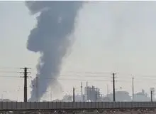 بخشی از مجتمع پتروشیمی مارون در ماهشهر دچار حریق شد