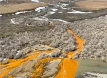 راز رودخانه‌های نارنجی در آلاسکا/ یخ، آهن را سریع‌تر از آب در خود حل می‌کند