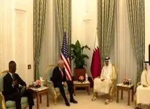 امیر قطر خطاب به ترامپ: حاضریم که تجارب خودمان در برگزاری جام جهانی را به شما منتقل کنیم + فیلم