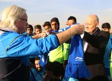 سفیر آلمان در تمرین تیم فوتبال استقلال حاضر شد