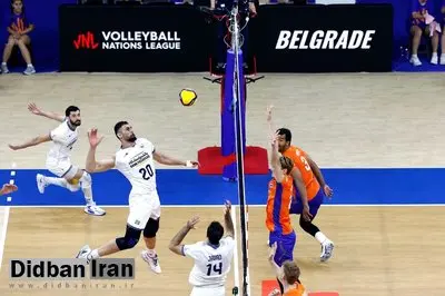 صعود ایران به جایگاه هشتم لیگ ملتهای والیبال